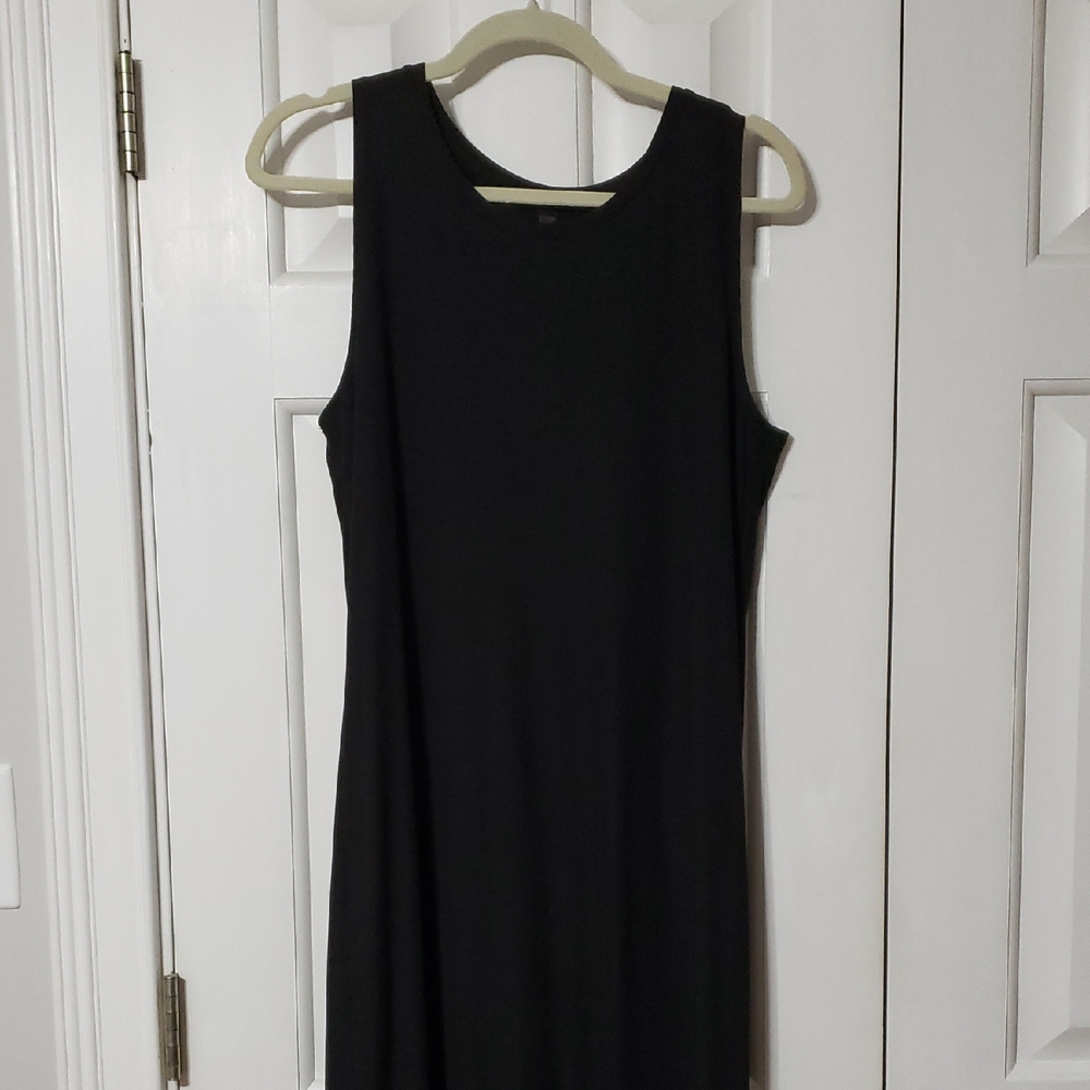 32 Degrees Heat Thermal Weave Dress in Black Large